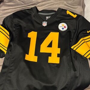 Nike Pittsburgh Steelers #14 George Pickens Color Rush Jersey